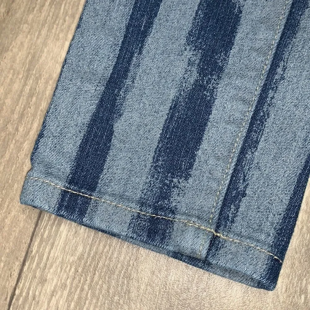 Girls Justice Premium Striped Straight Jeans‎